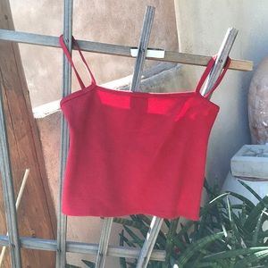 brandy melville red crop top